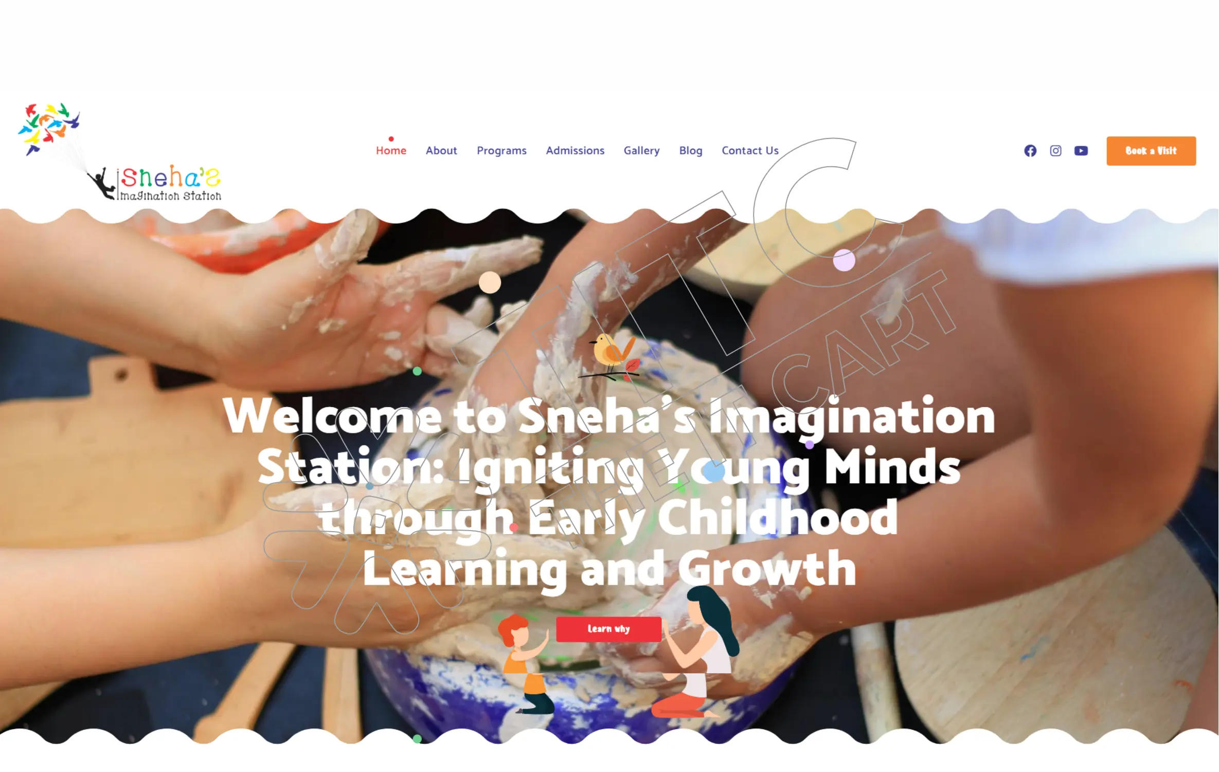 Sneha's Imagination Station Website Digital Marketing Portfolio by The IT Cart Canada