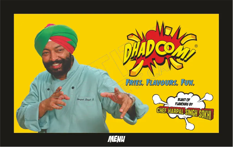 dhadoom menu design portfolio by The IT Cart