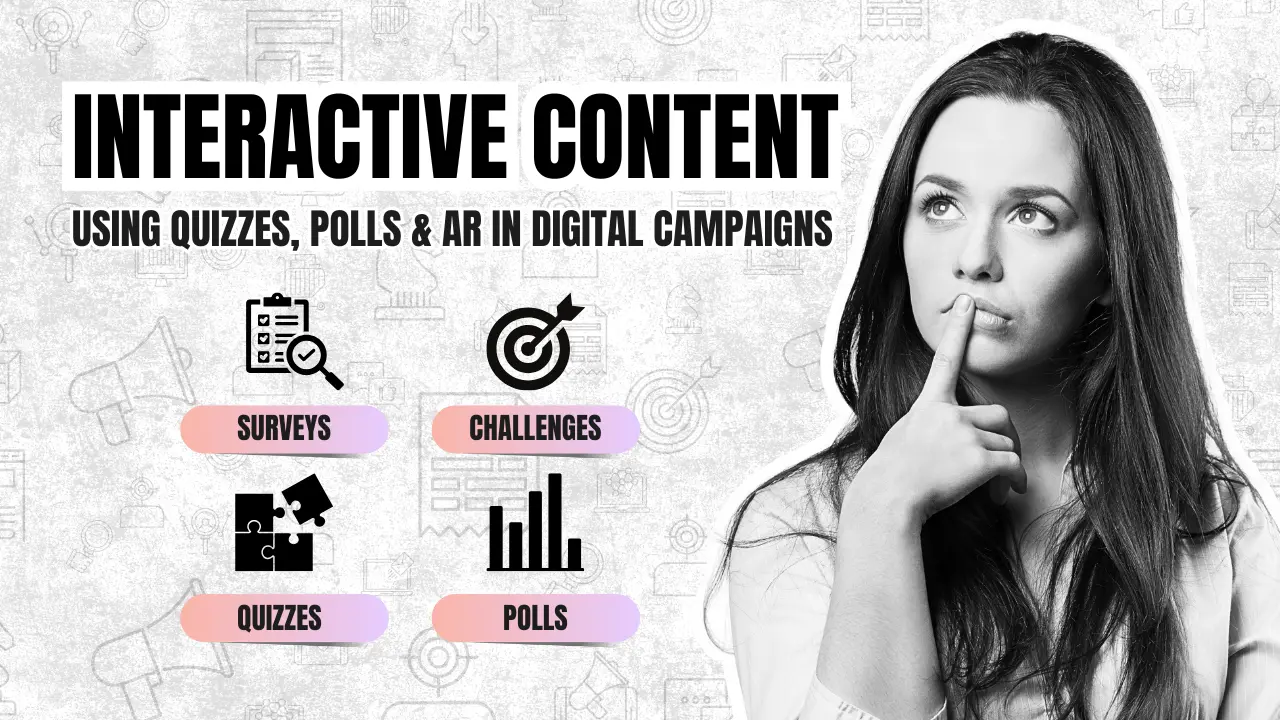 Interactive Content: Using Quizzes, Polls & AR in Digital Campaigns by Digital Marketing 401 Agency Mississauga.